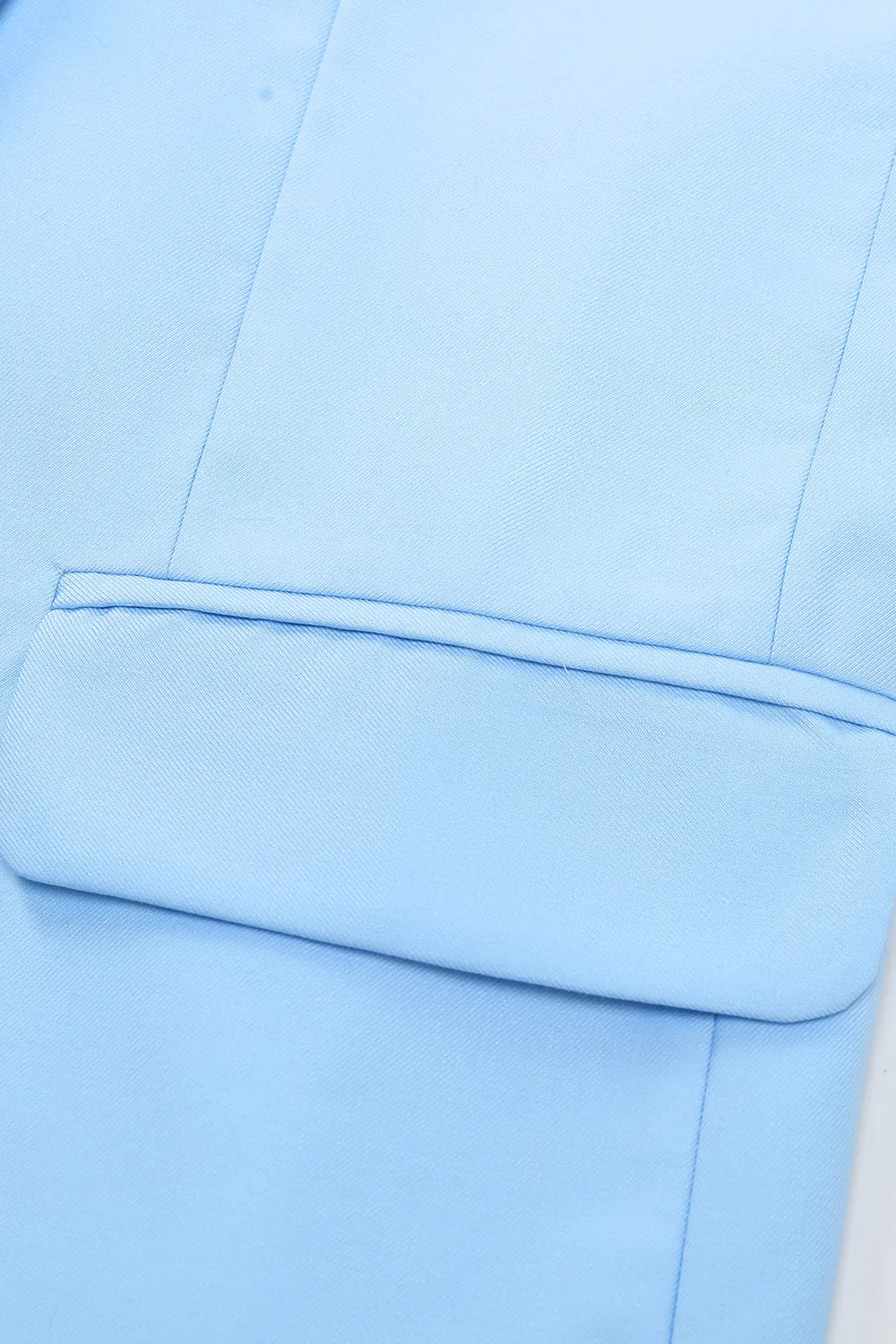 Peak Lapel Single Breasted Sky Blue Men's Prom Suits