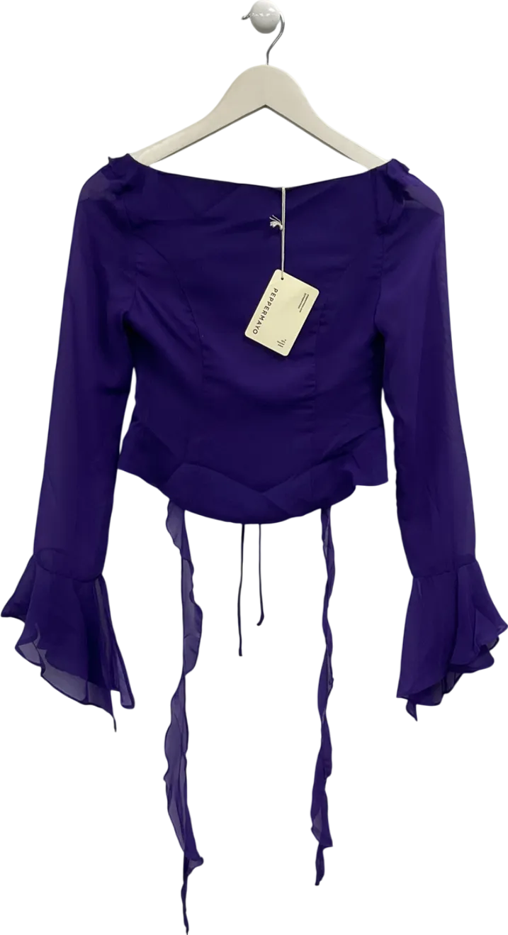 Peppermayo Purple My Favourite Part Blouse UK 4