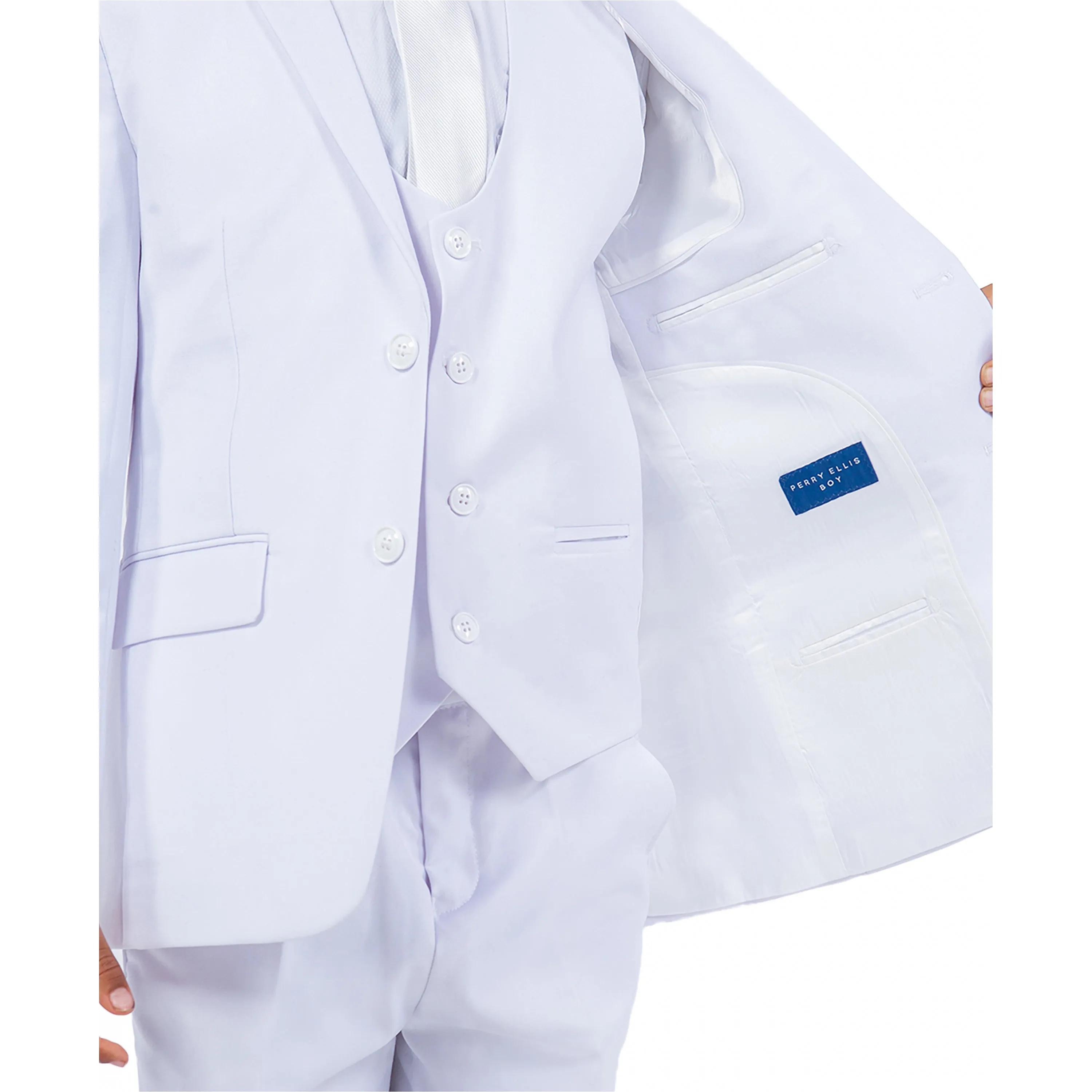 Perry Ellis Boy's 5pc Solid Suit