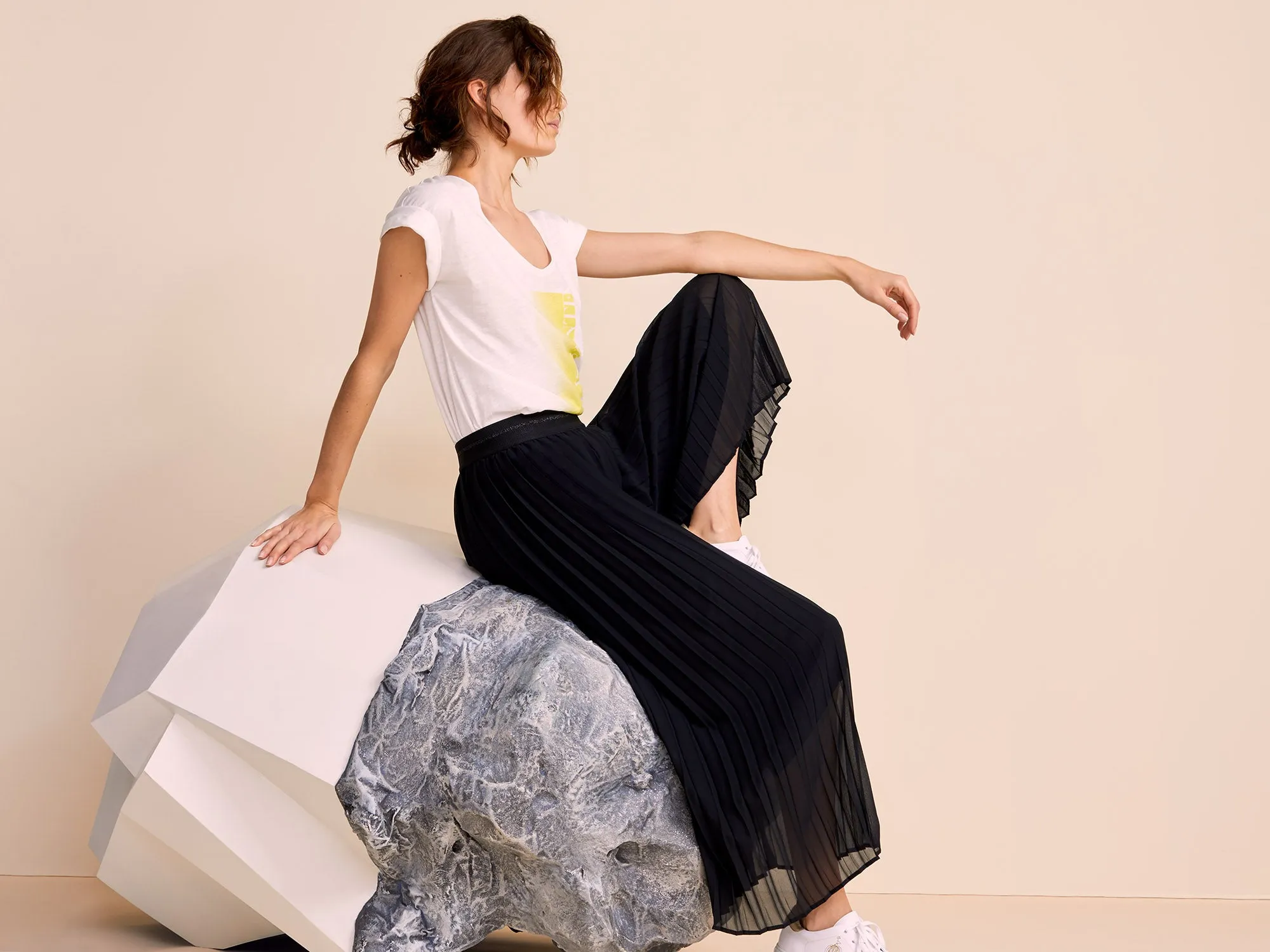 PHEDRE – Pantalon fluide plissé