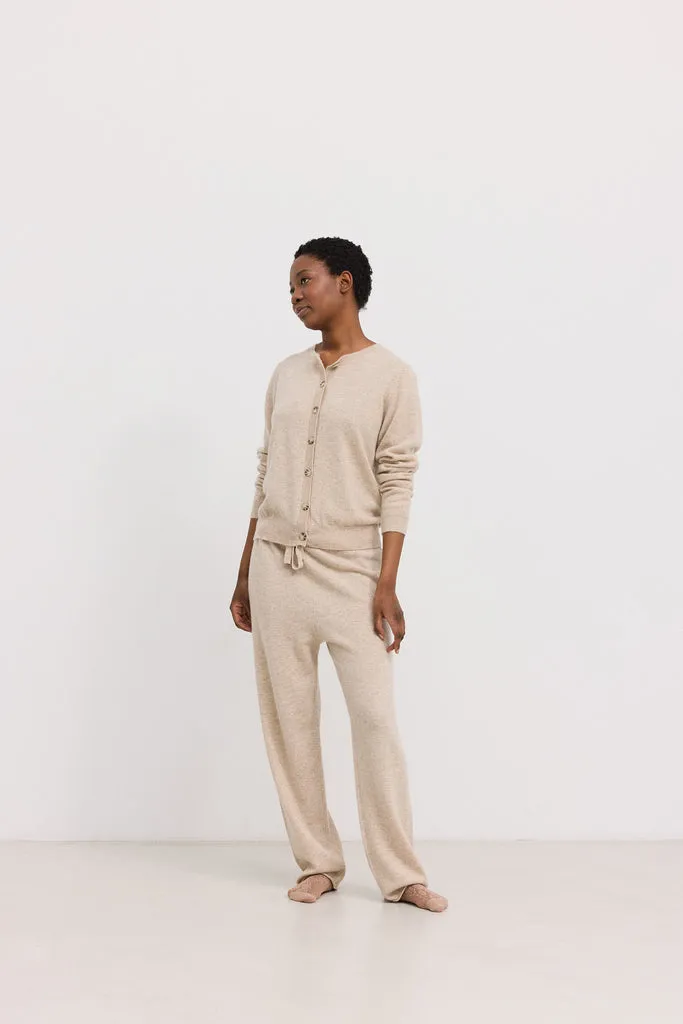 Pilva W, Cashmere Pants - Sand Flour.