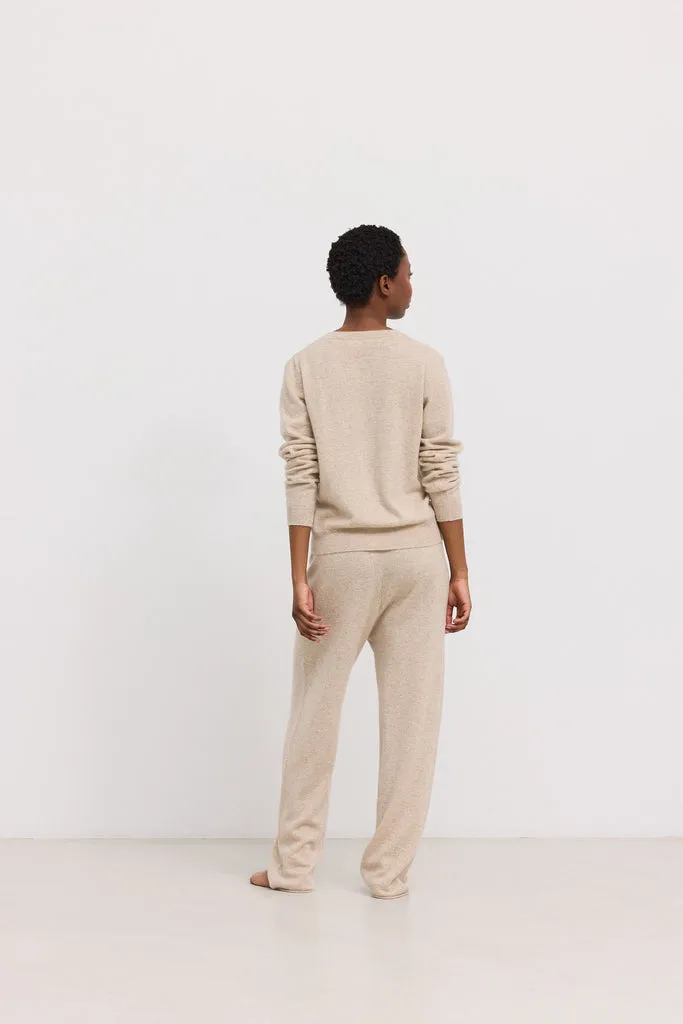 Pilva W, Cashmere Pants - Sand Flour.