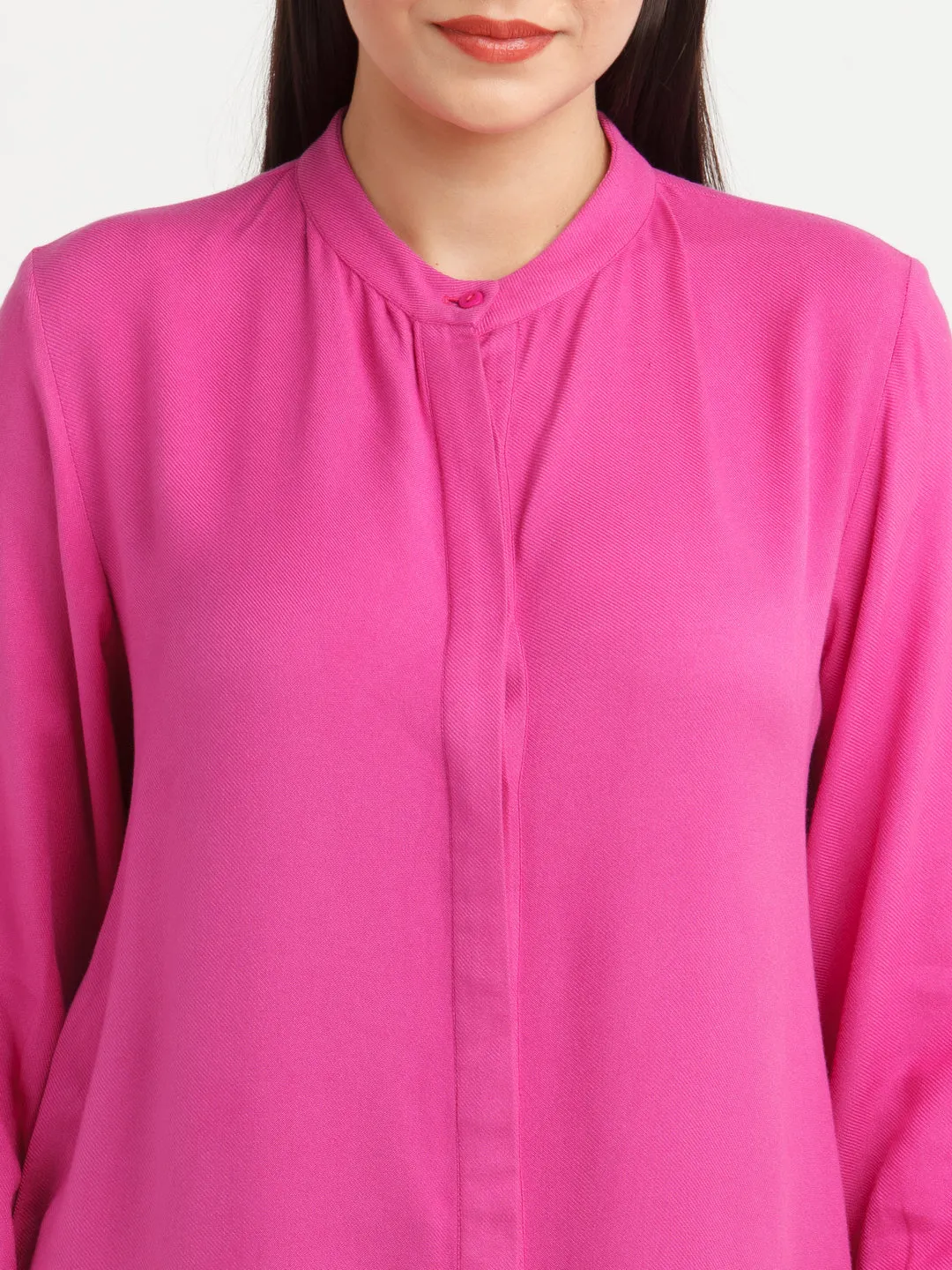 Pink Solid Shirt