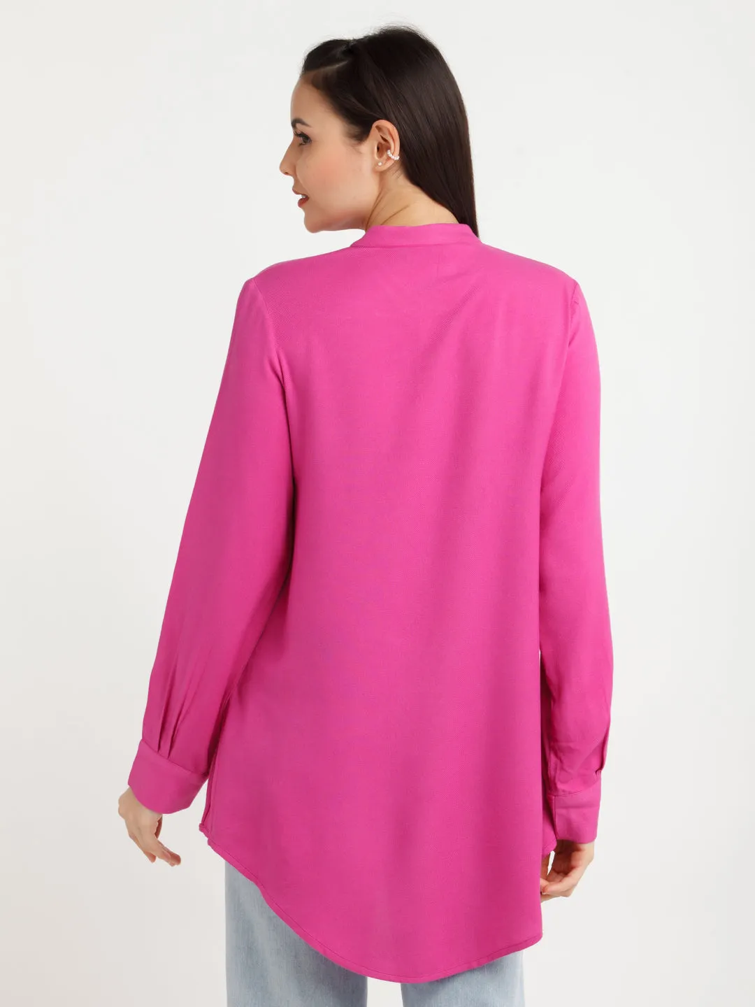 Pink Solid Shirt