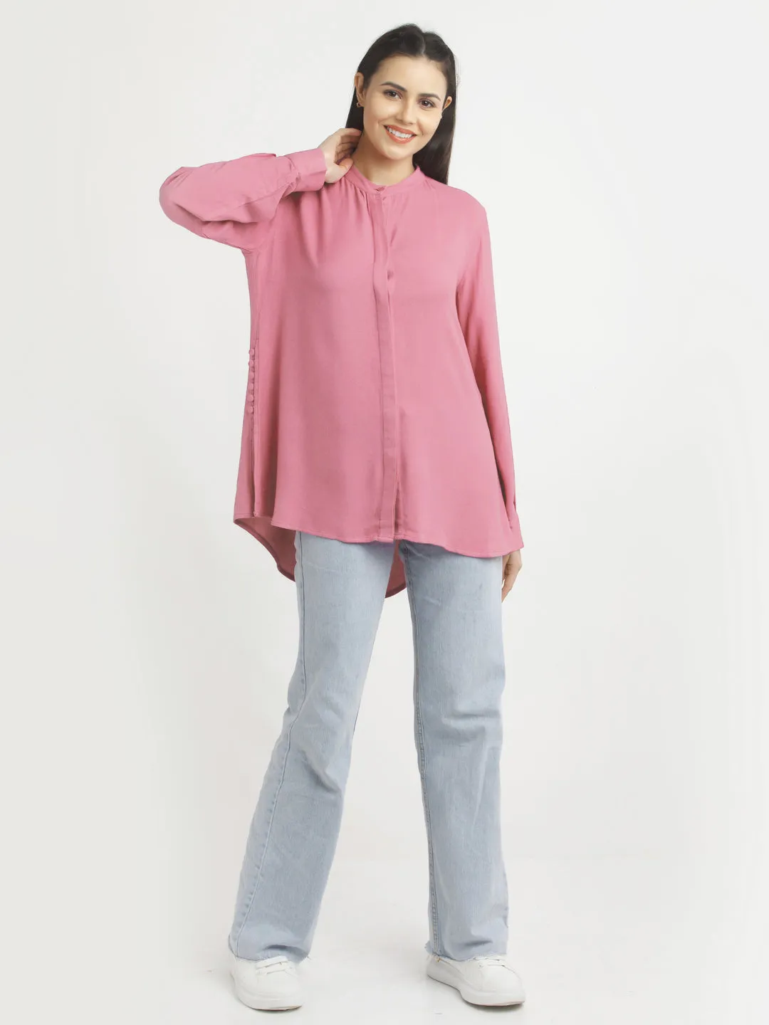 Pink Solid Top