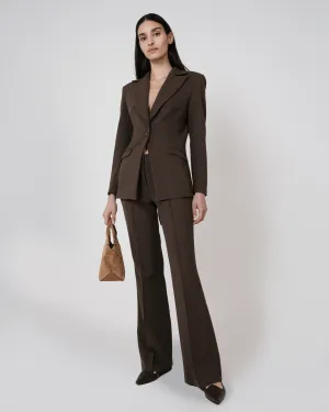 Pintuck Flare Trouser