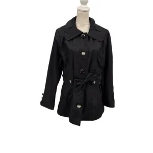 Platinum Utex Belted Midi Coat L Winter Outerwear Animal Print City Explorer