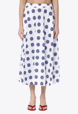 Polka Dots Midi Skirt