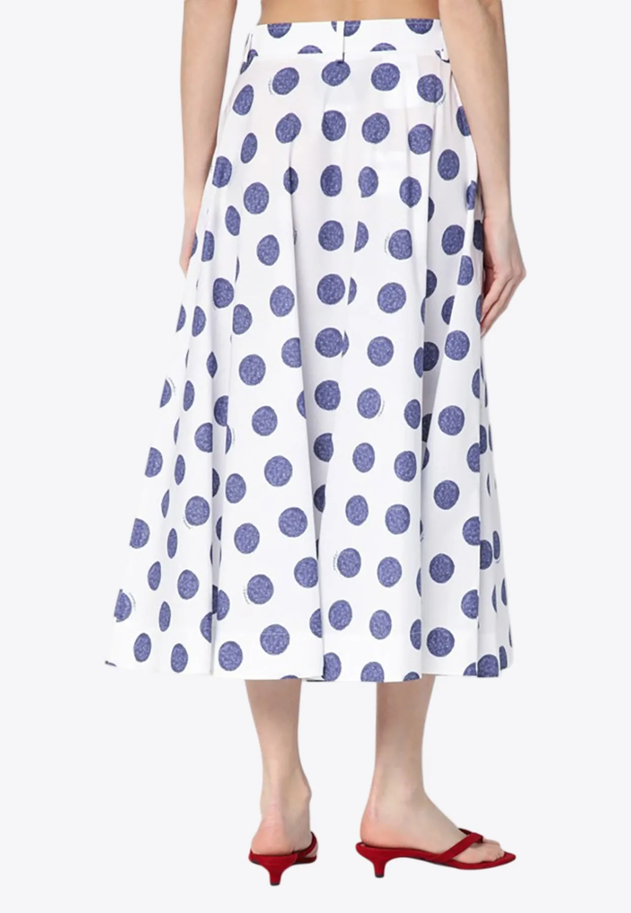 Polka Dots Midi Skirt