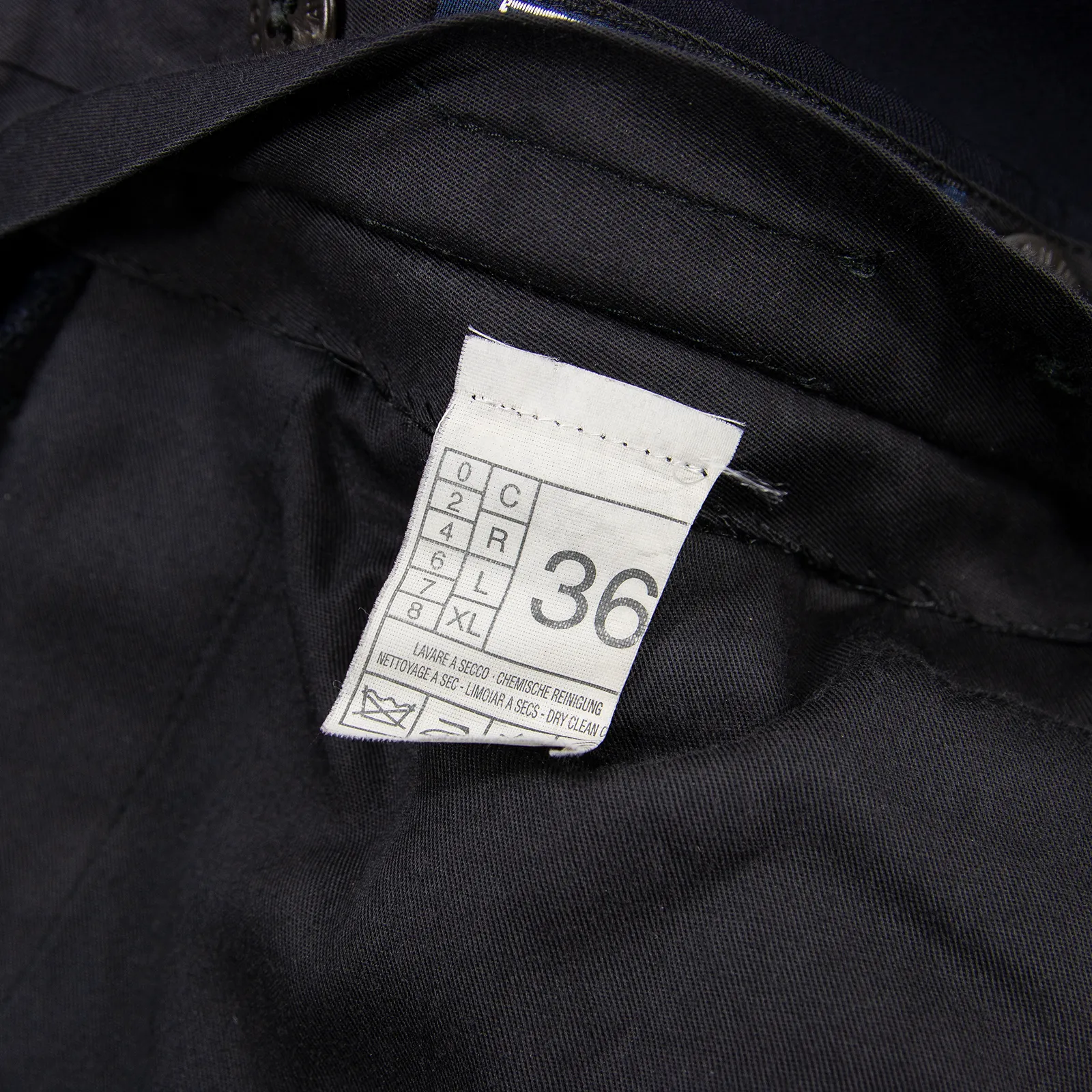 Polo Ralph Lauren Navy Blue Wool Twill Unlined Pleated Front Dress Pants 36W