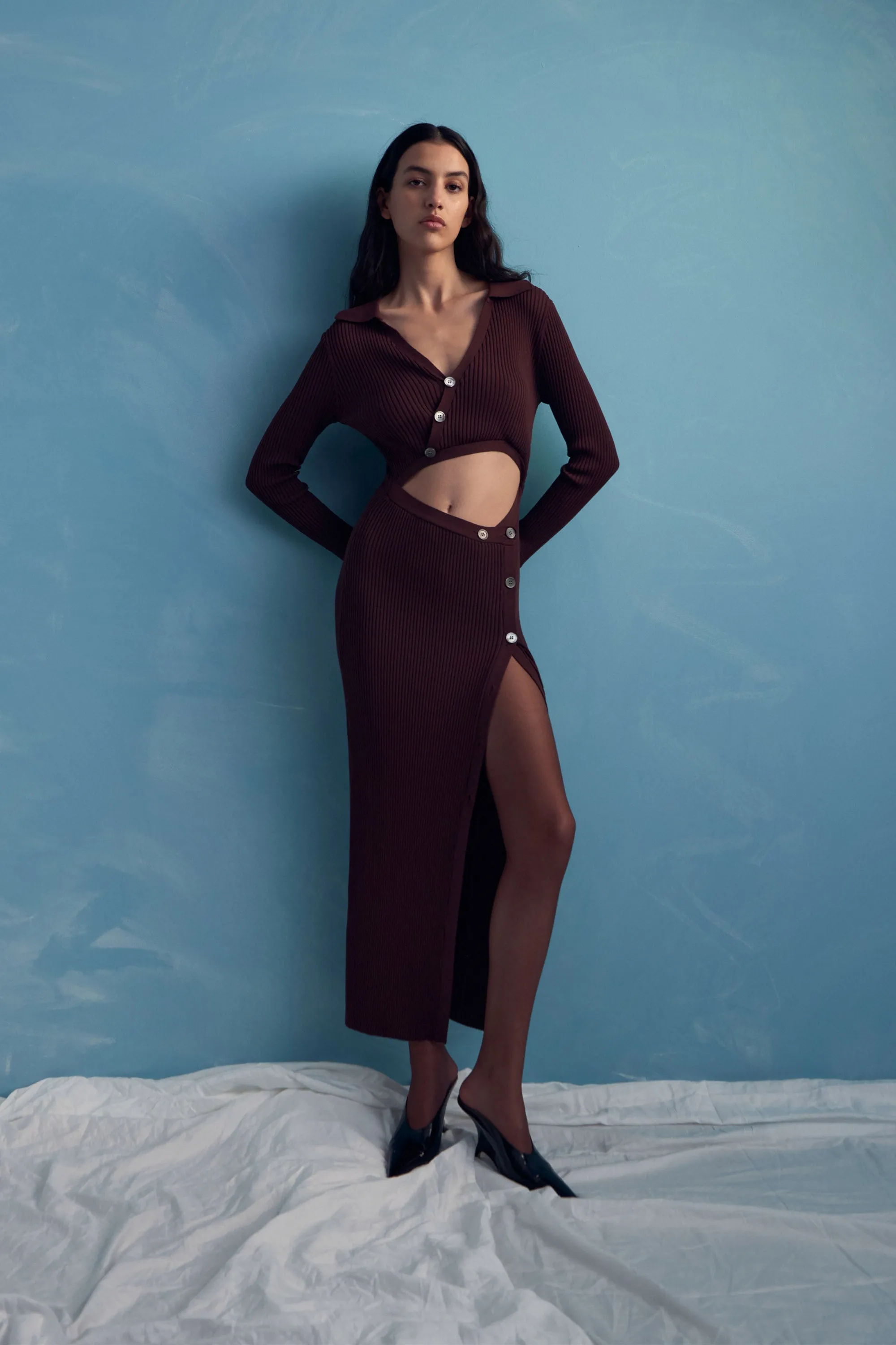 POPPY KNIT MIDI DRESS