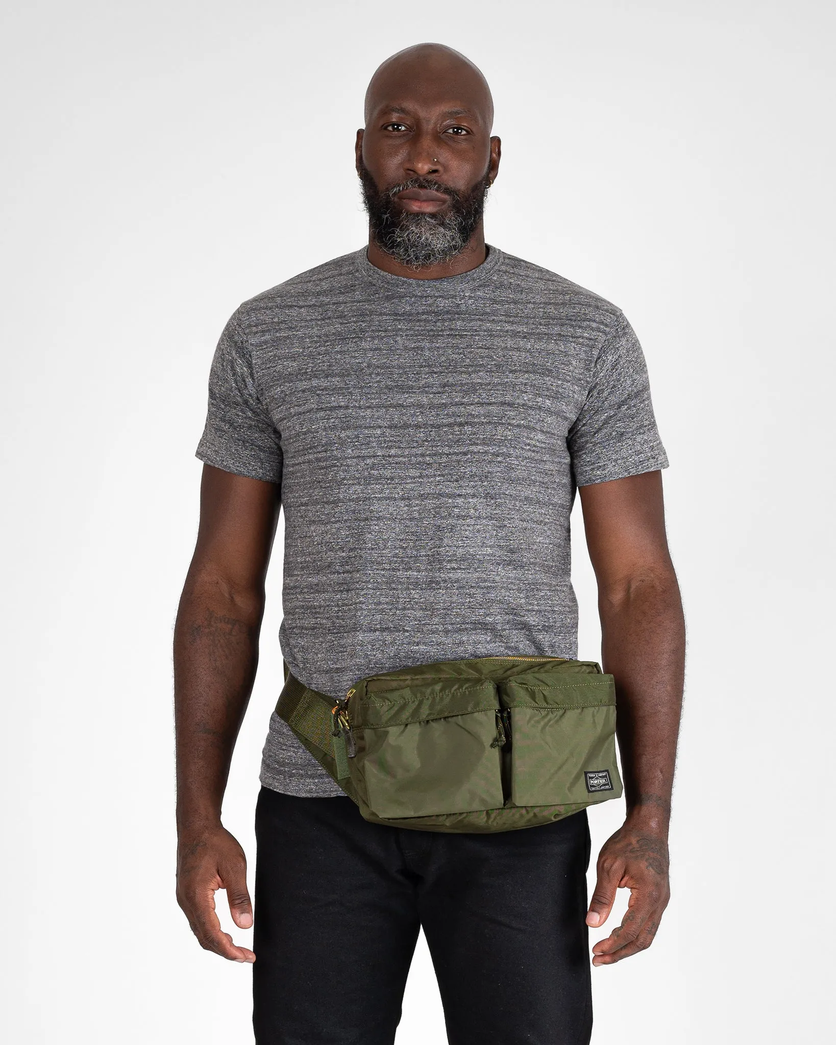 Porter - Yoshida & Co. - Force 2Way Waist Bag - Olive