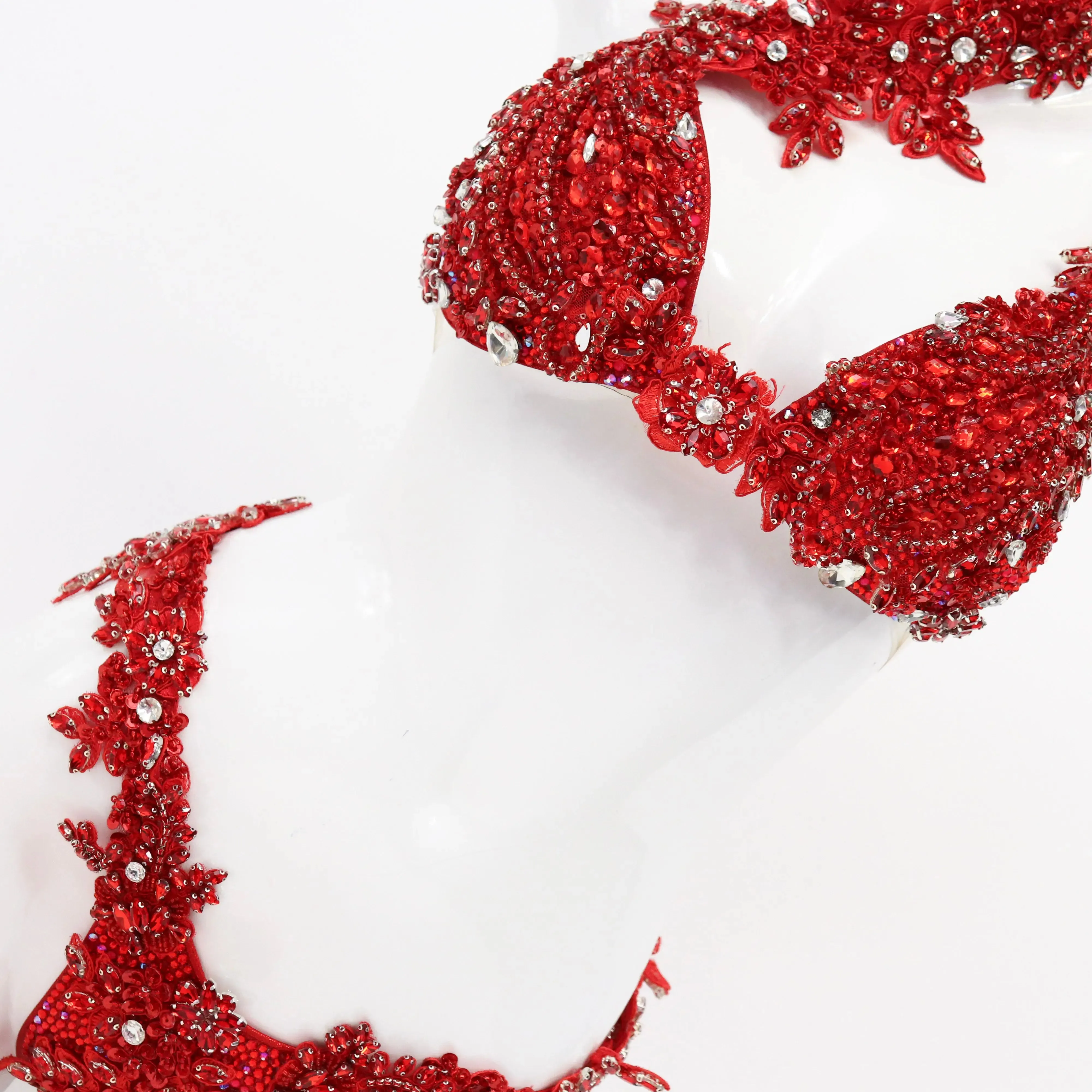 Pre Owned: Red Sparkle Your Couture. Medium Molded/Pro.