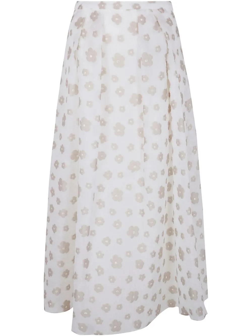 Printed midi skirt