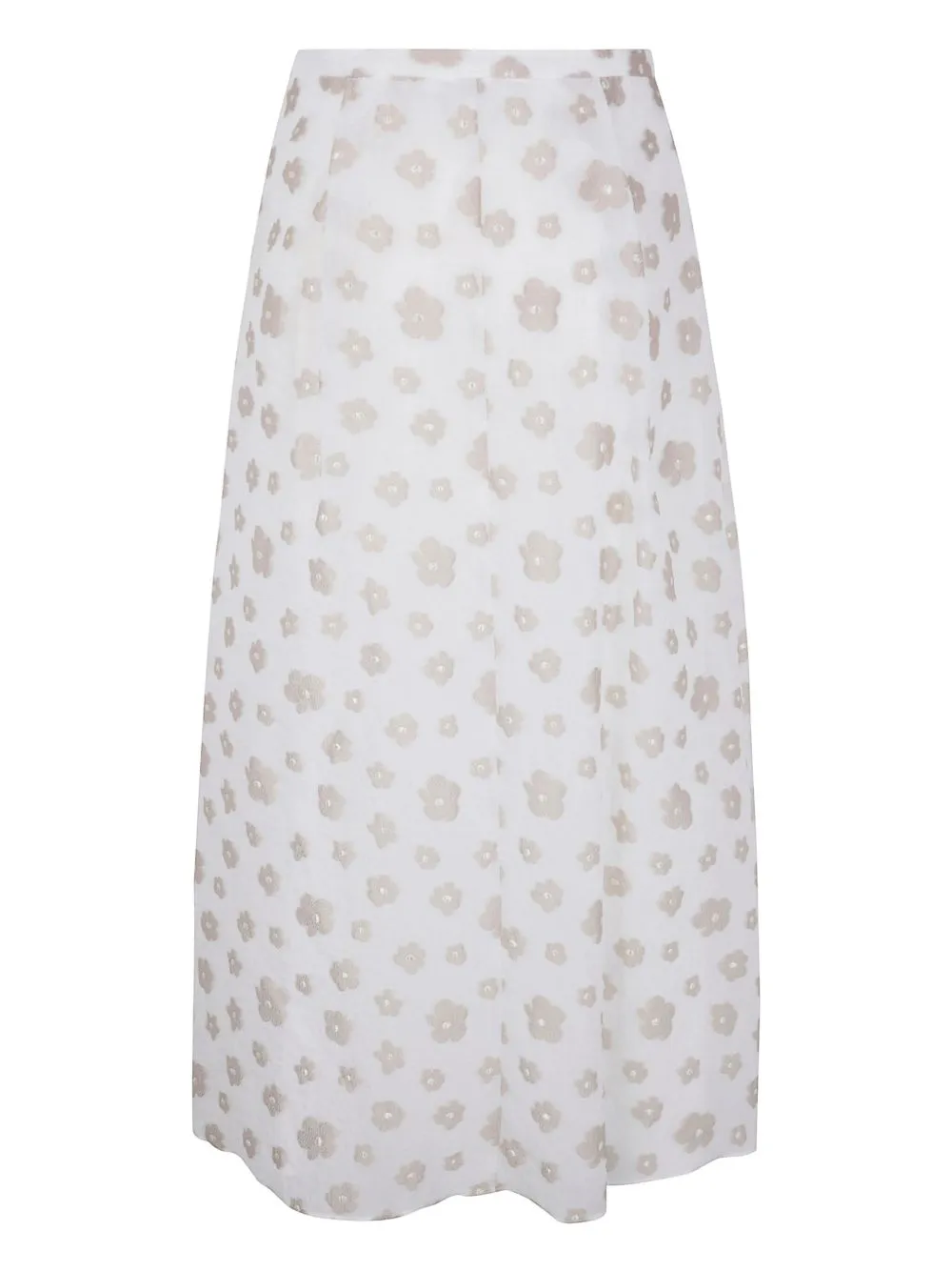 Printed midi skirt