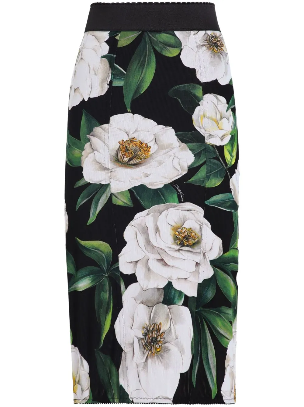 Printed midi skirt