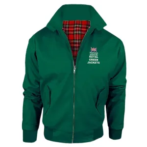 Proud to Have Served in The Royal Green Jackets Embroidered Classic Harrington Jacket