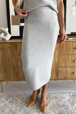Pull On Midi Sweater Skirt Set