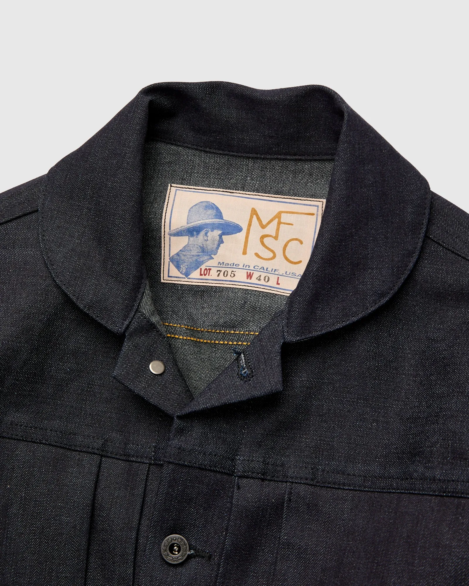 "Mojave" Ranch Blouse in 10oz Kaihara Denim