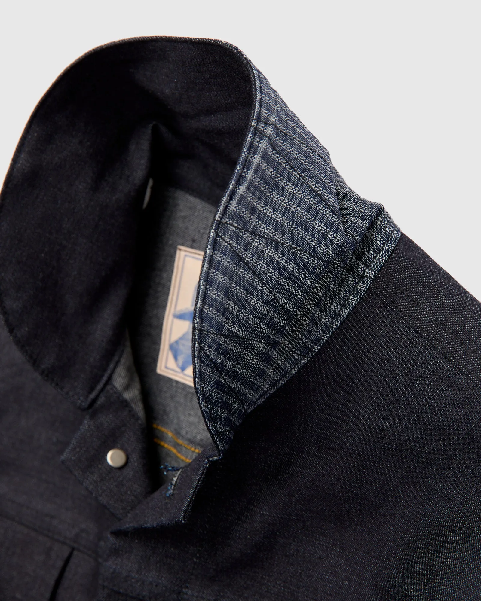 "Mojave" Ranch Blouse in 10oz Kaihara Denim