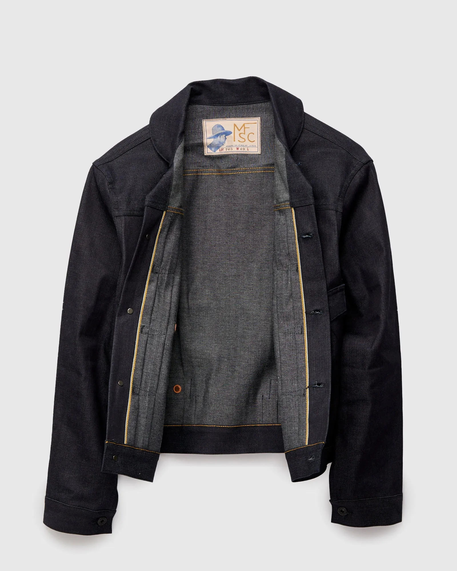 "Mojave" Ranch Blouse in 10oz Kaihara Denim
