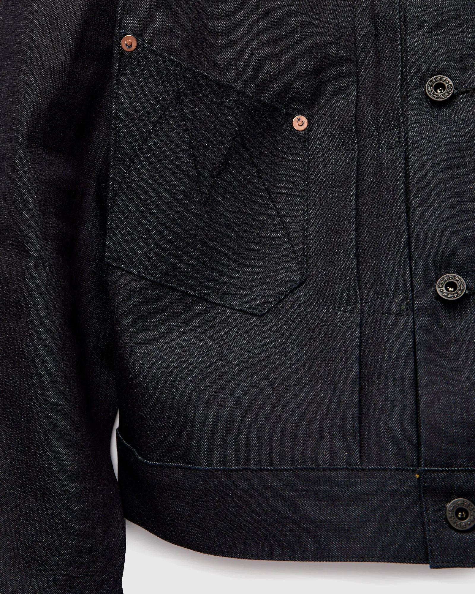 "Mojave" Ranch Blouse in 10oz Kaihara Denim