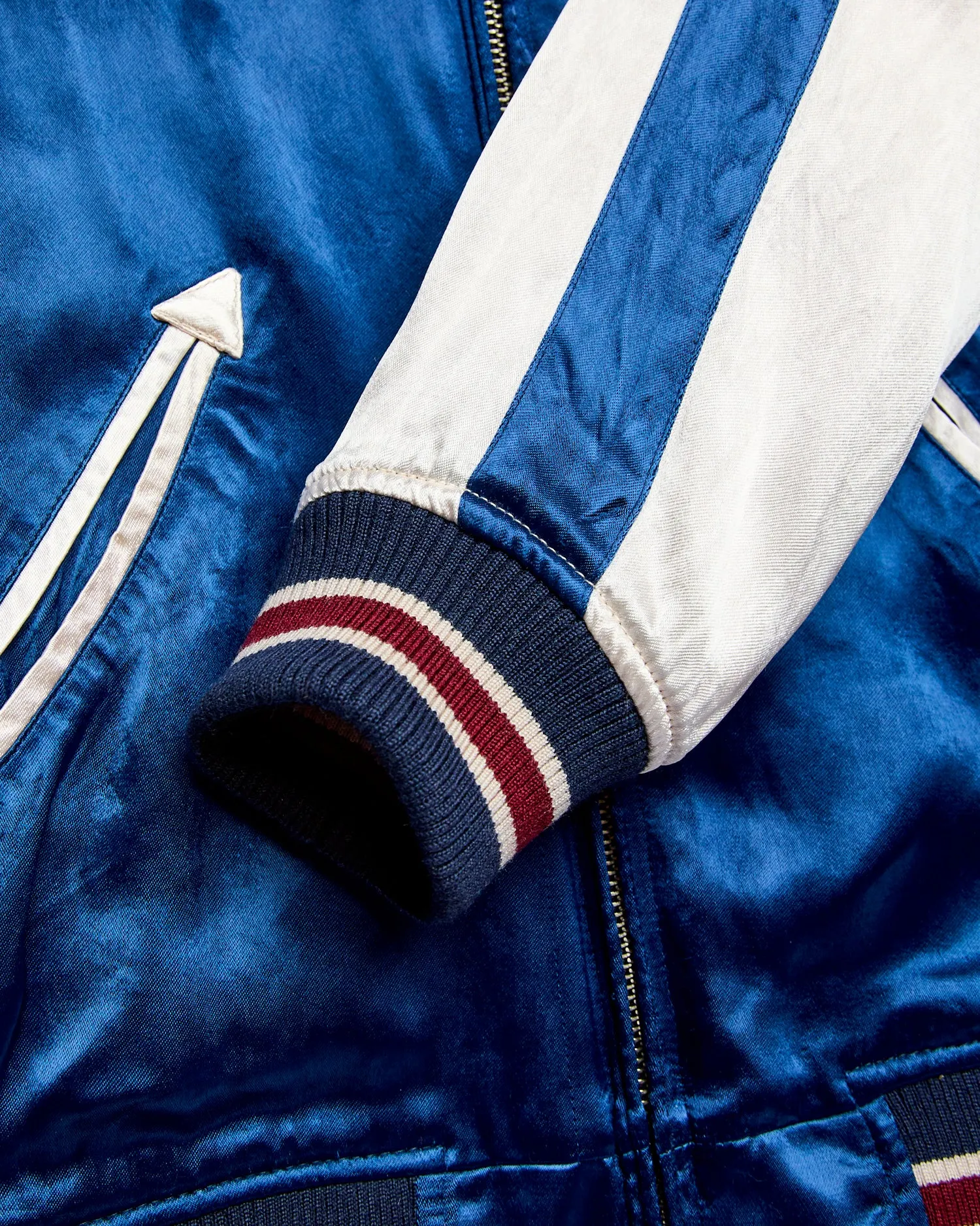 "Yoshino" Reversible Sukajan Souvenir Jacket in Black/Blue
