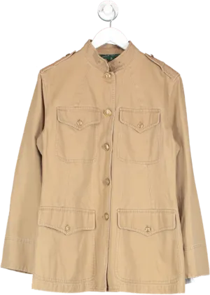 Ralph Lauren Beige Military Jacket UK 14