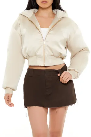 Regular Bomber Jacket - Champagne