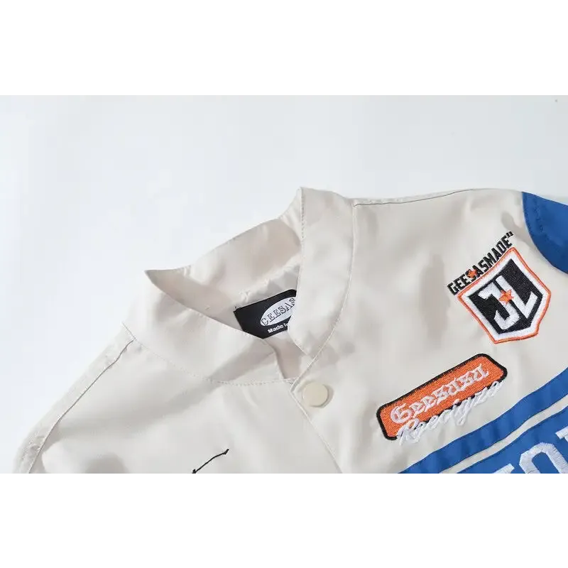 Removable Cropped Varsity Jacket for Y2K Streetwear Style