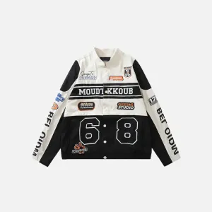 Removable Cropped Varsity Jacket for Y2K Streetwear Style