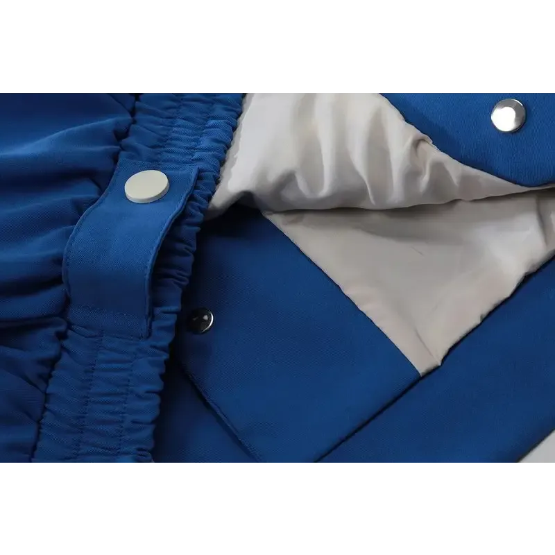 Removable Cropped Varsity Jacket for Y2K Streetwear Style