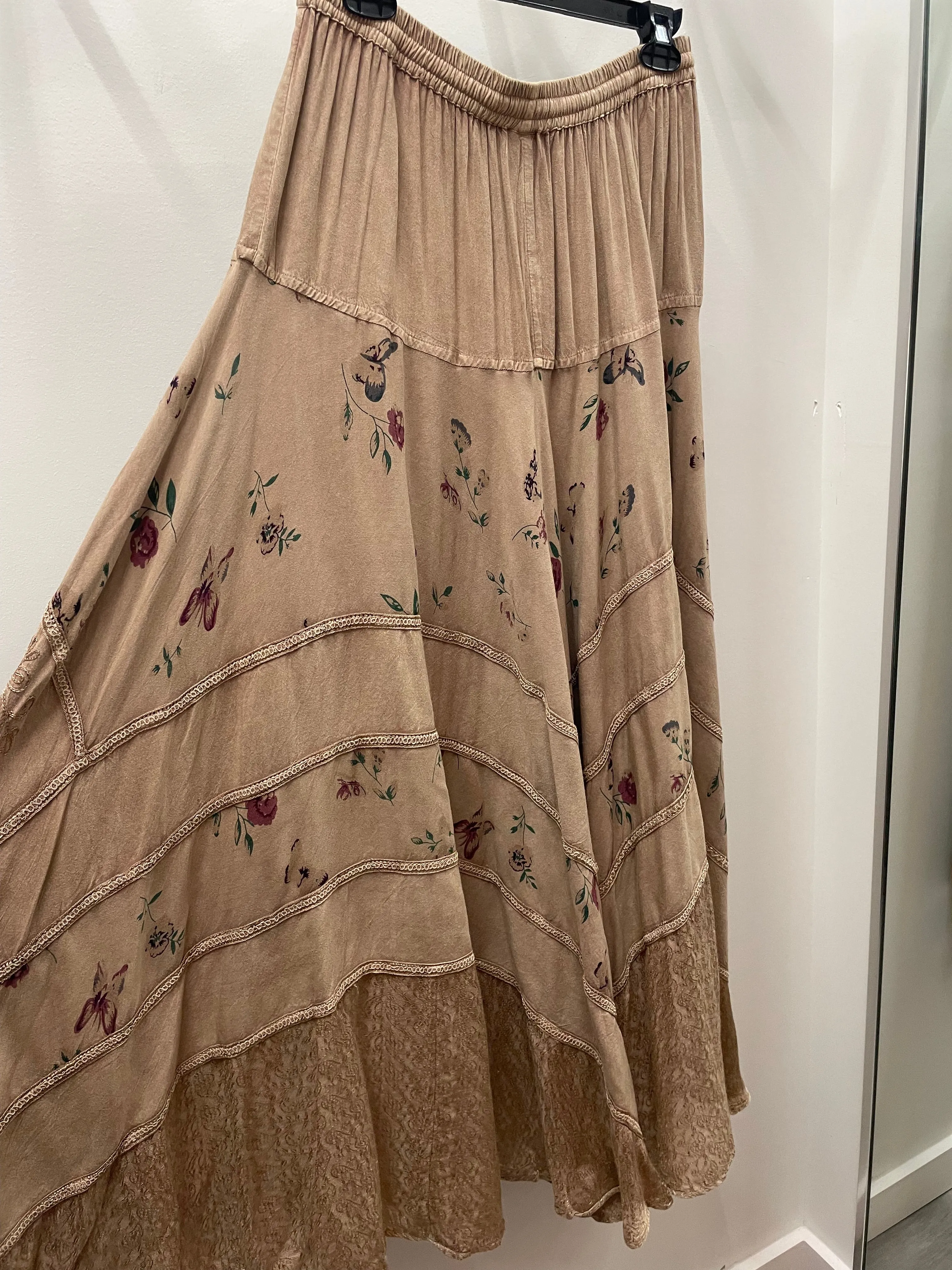 Renaissance Embroidered Maxi Skirt