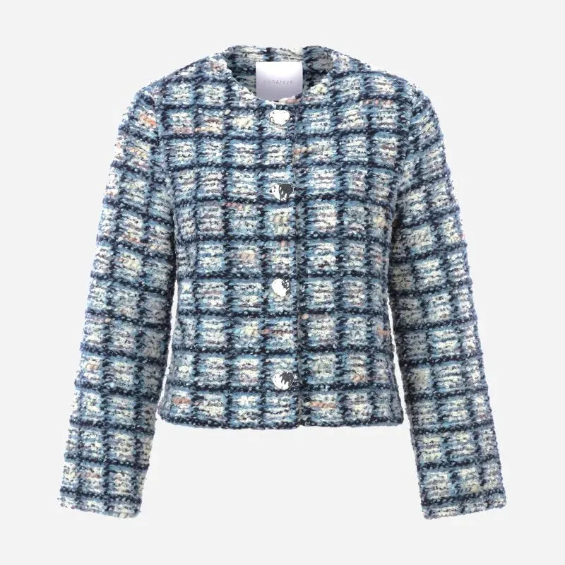 Rich & Royal Checkered Bouclé Jacket