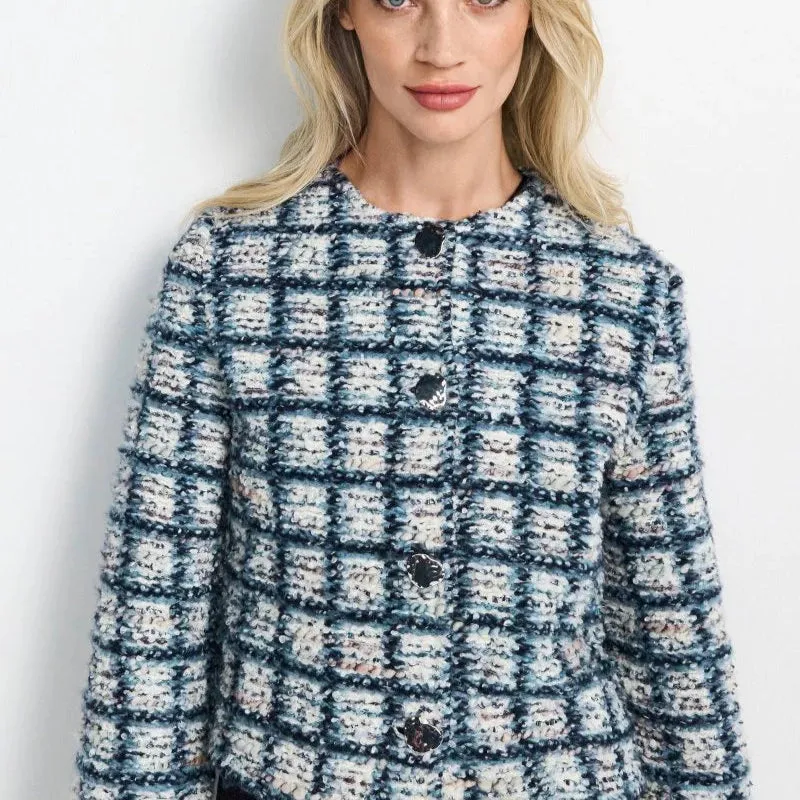 Rich & Royal Checkered Bouclé Jacket