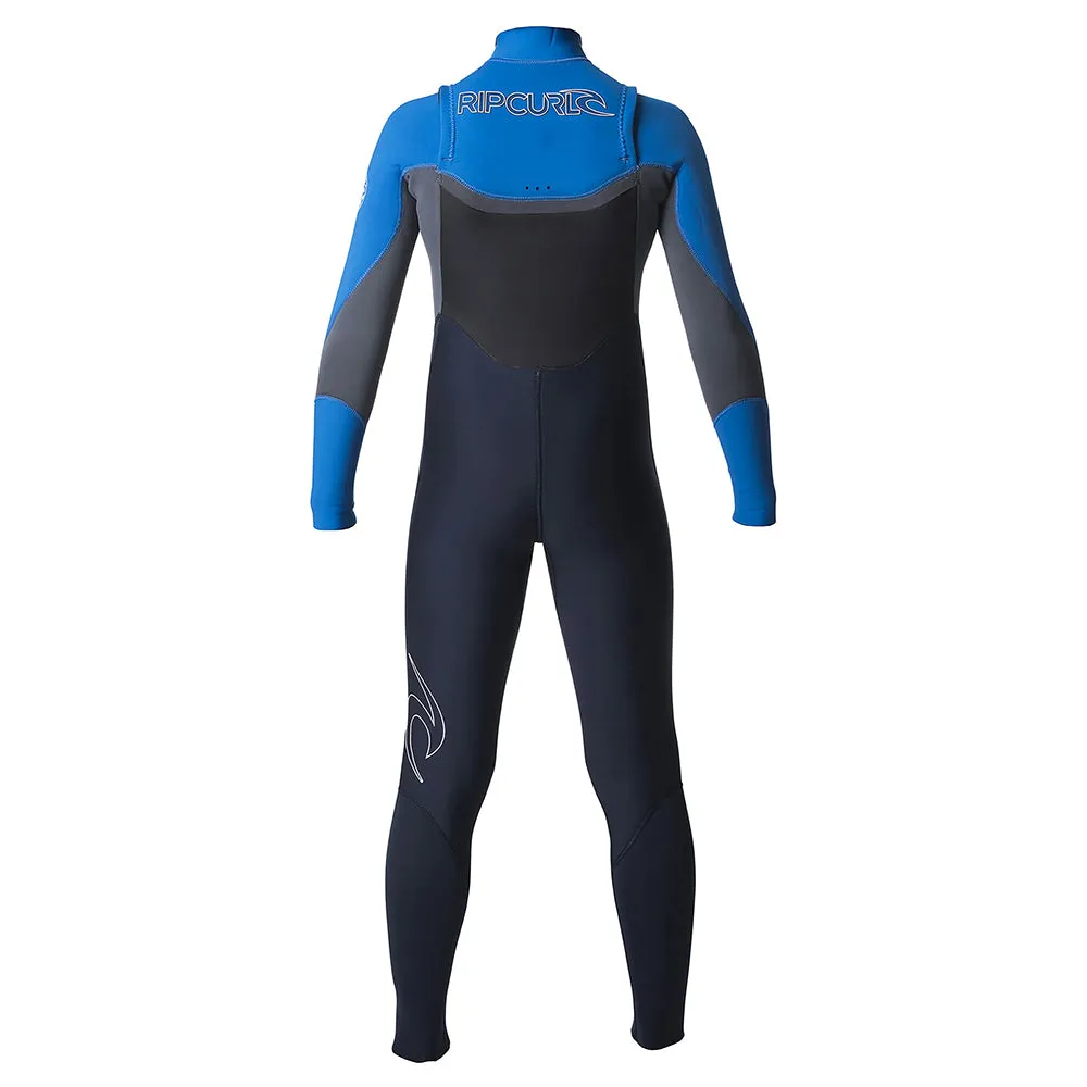 Rip Curl Junior Dawn Patrol 4/3mm Chest Zip Wetsuit  - Slate