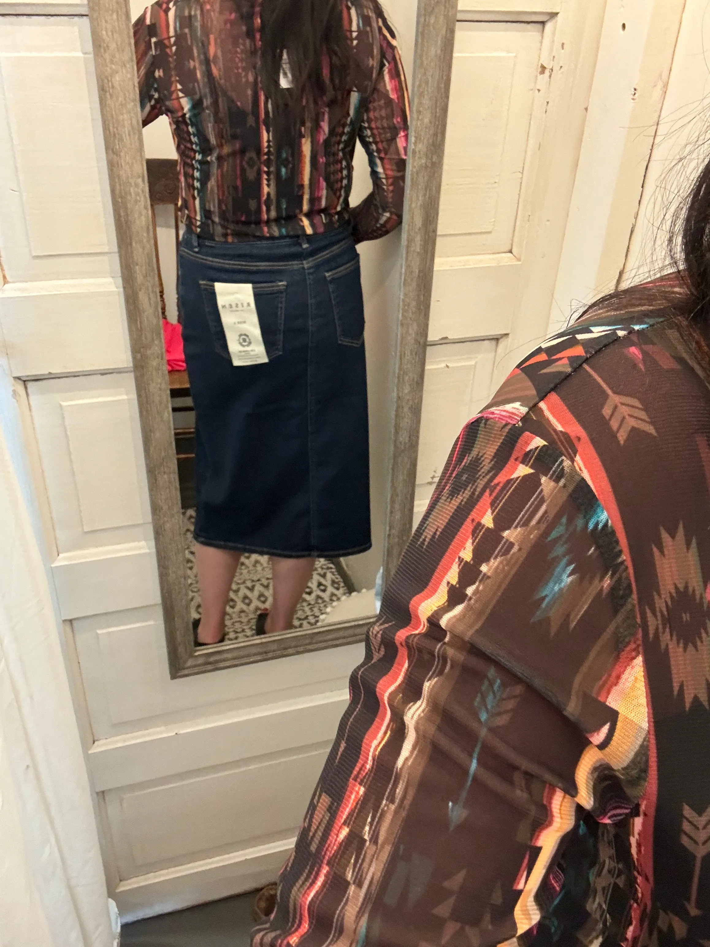 Risen Ruby High Rise Midi Skirt