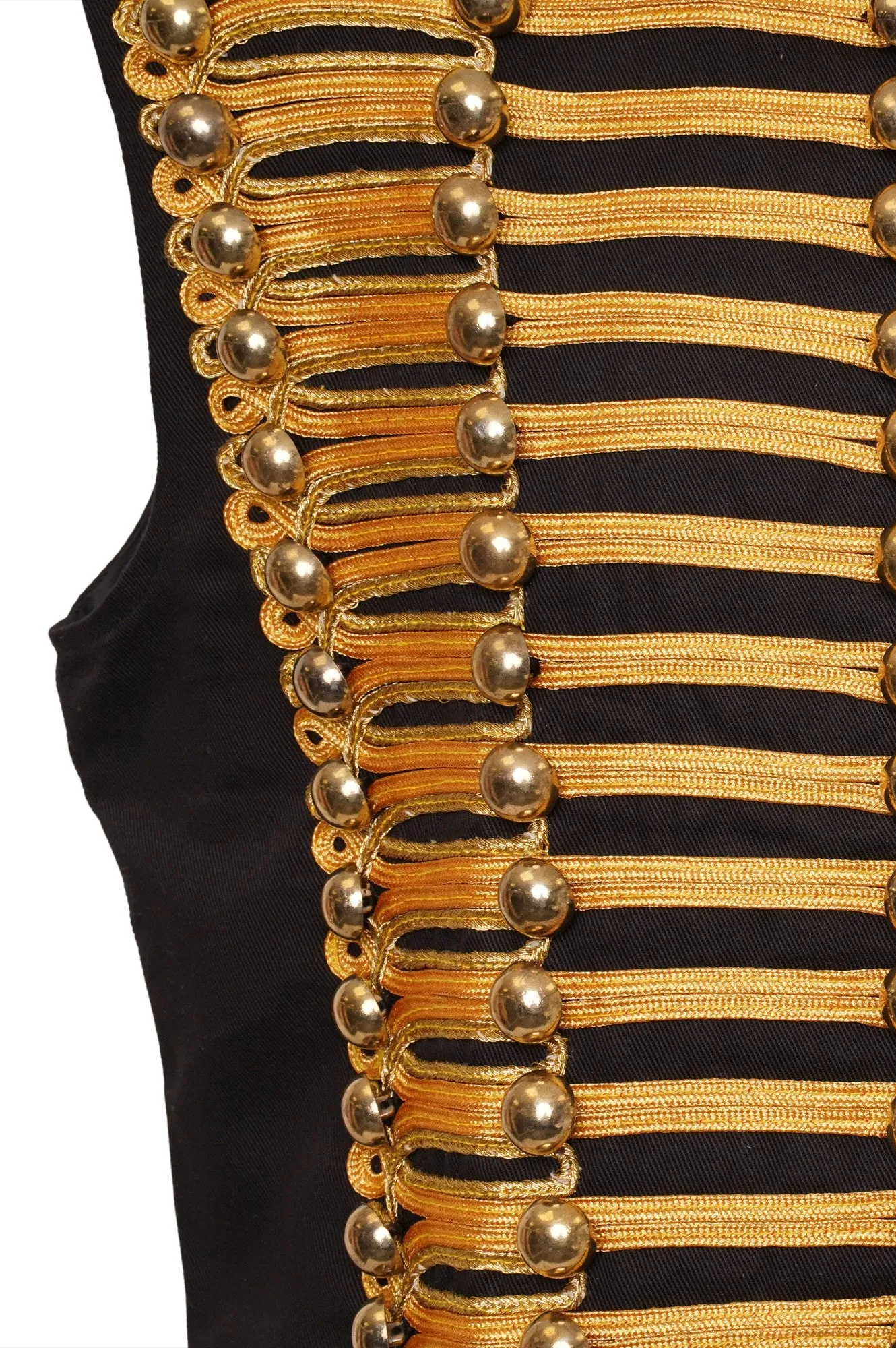 Ro Rox Men's Adam Luxe Military Drummer Sleeveless Jacket