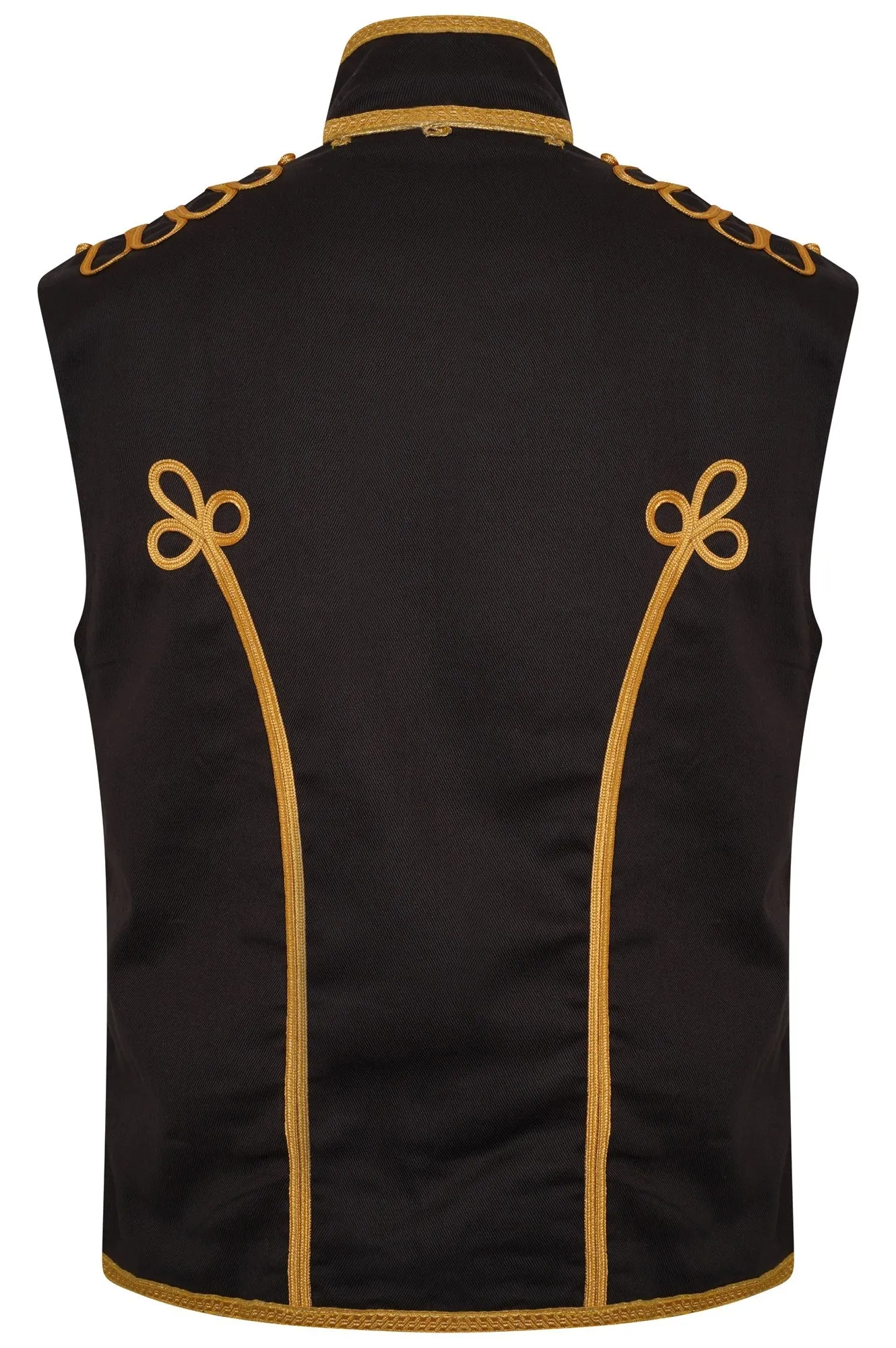 Ro Rox Men's Adam Luxe Military Drummer Sleeveless Jacket