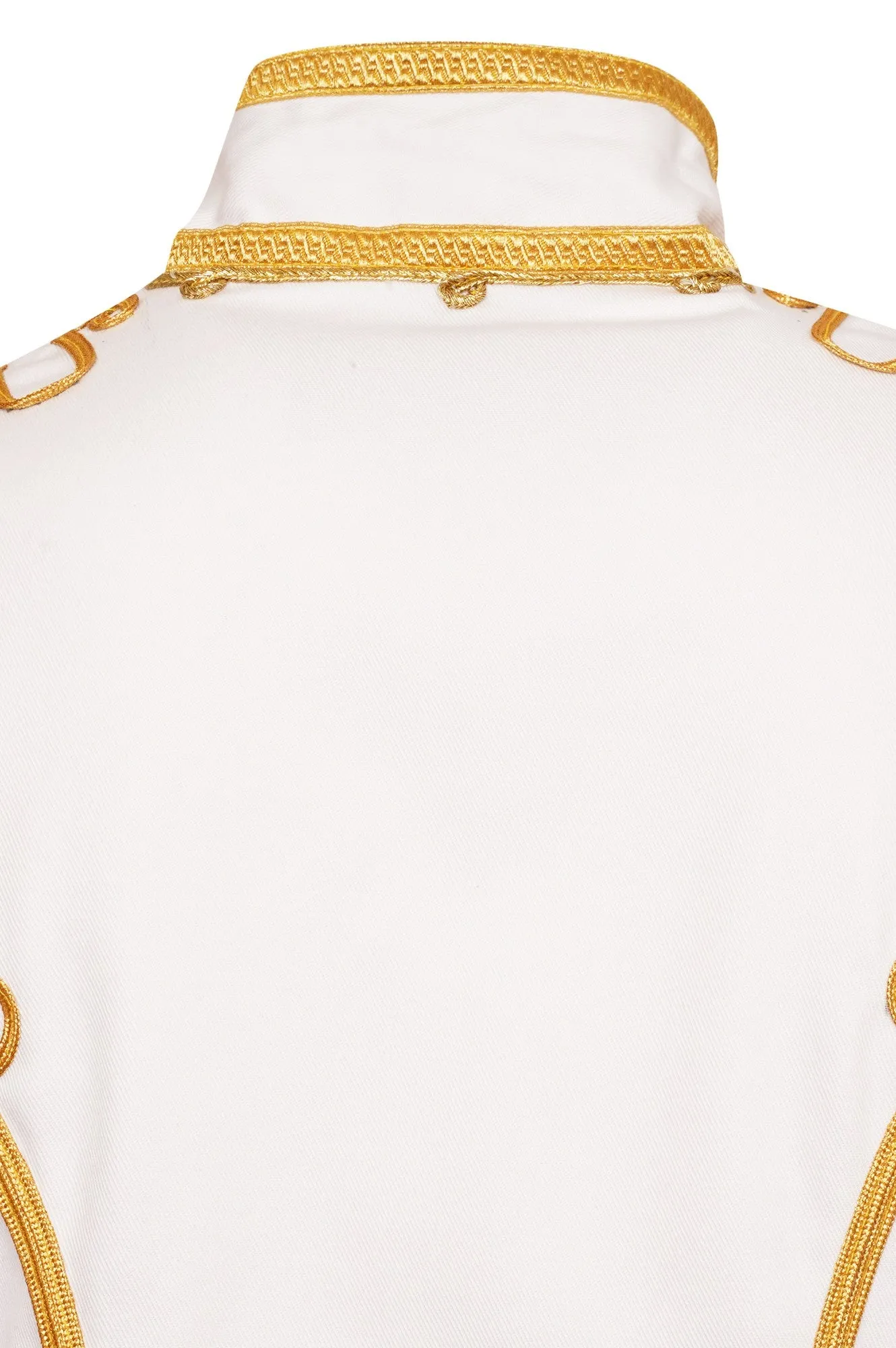 Ro Rox Men's Adam Luxe Military Drummer White Parade Jacket