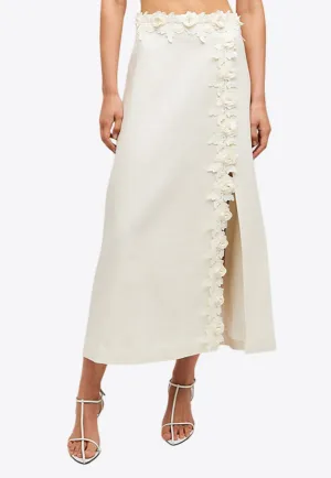 Rosebud Lace Midi Skirt
