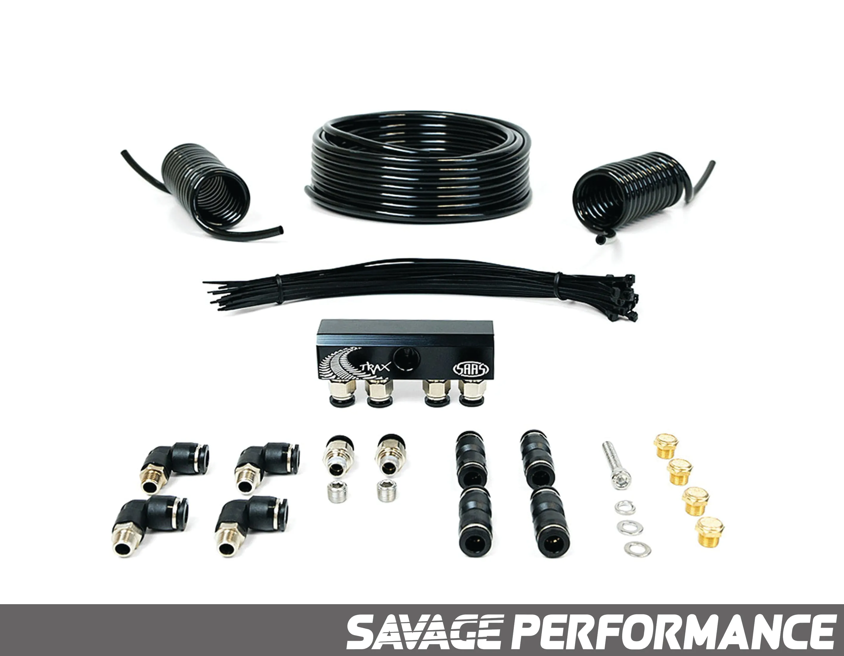SAAS - Diff Breather Kit - 4 Port suits TOYOTA PRADO 90 Series 1996-2002