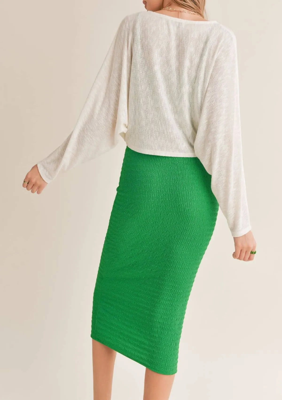 Sadie And Sage Unity Cropped Open Knit Cardigan - Ivory