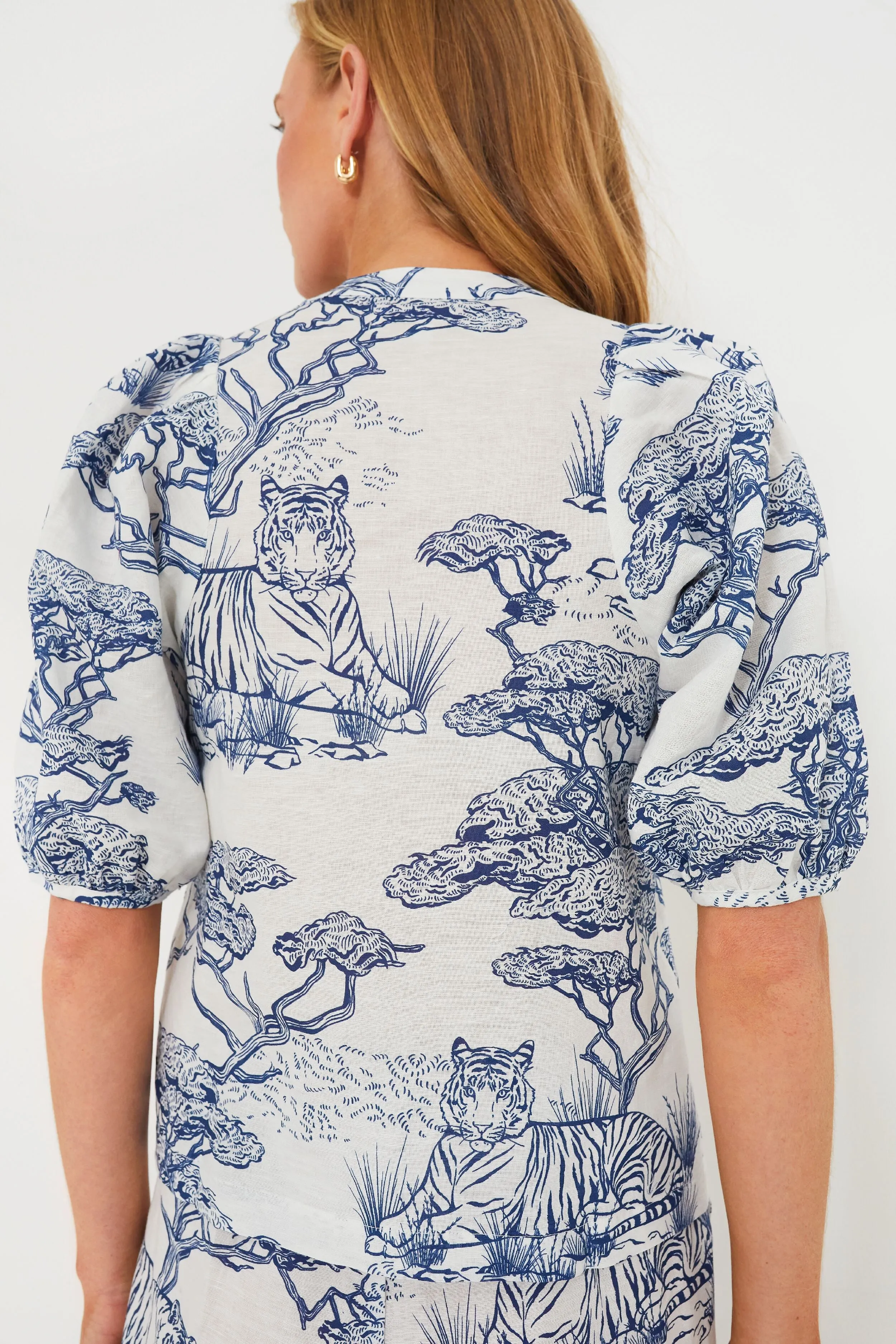 Safari White Balloon Shirt
