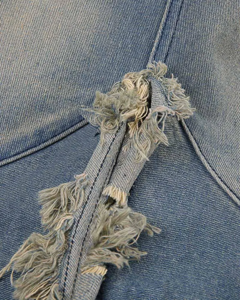 Saffron Chasm Denim Skirt