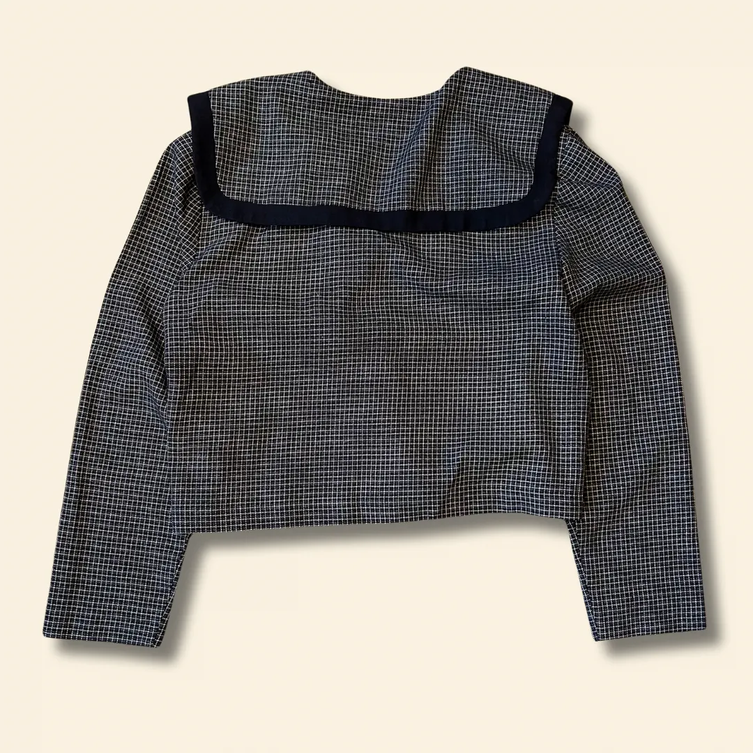 Sailor Collared Double Breasted Blouse