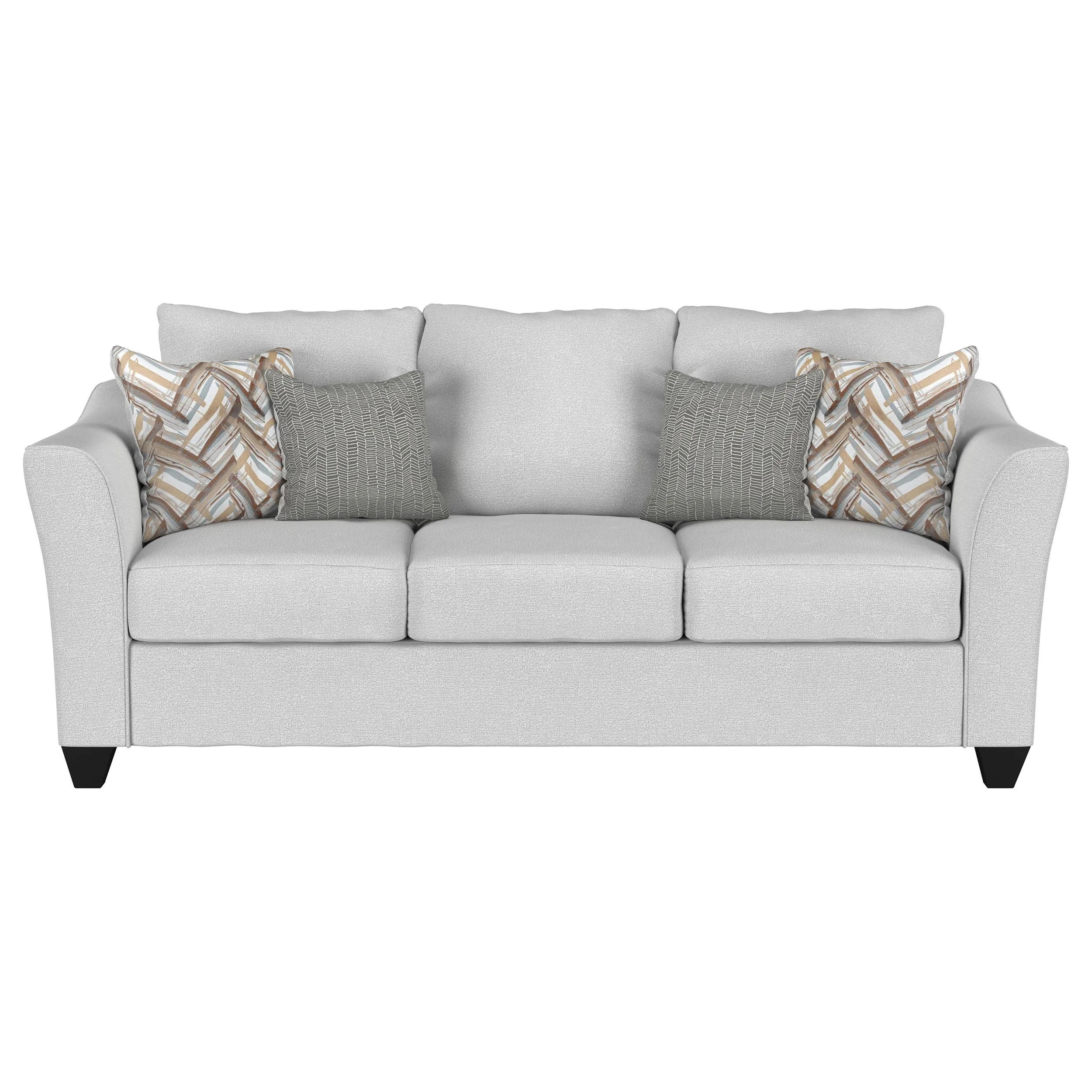 Salizar 2-piece Upholstered Flared Arm Sofa Set Sand