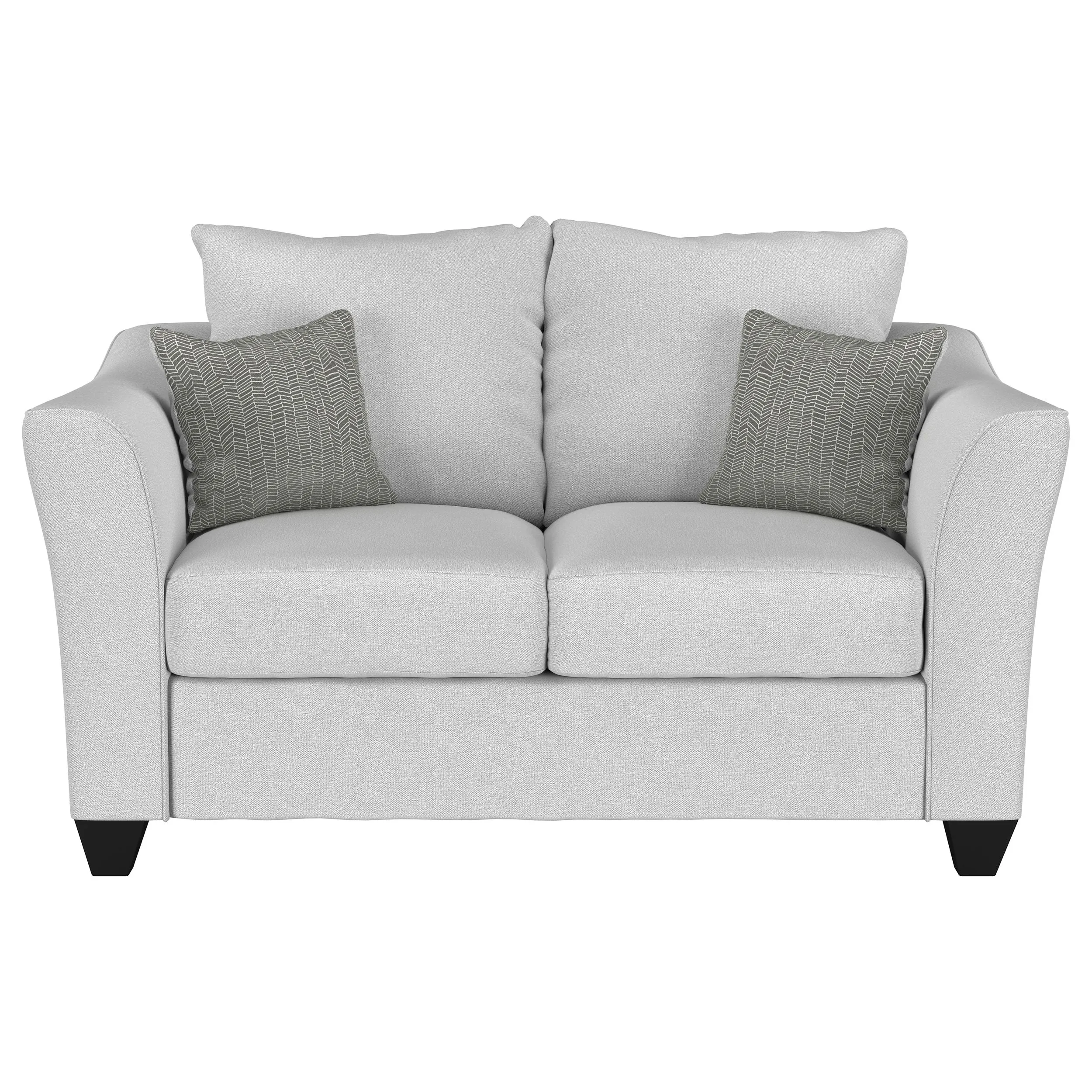 Salizar 2-piece Upholstered Flared Arm Sofa Set Sand
