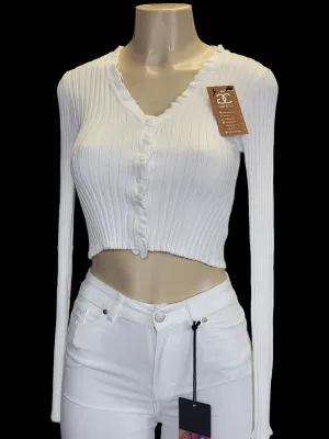 Sandi  crop WHITE