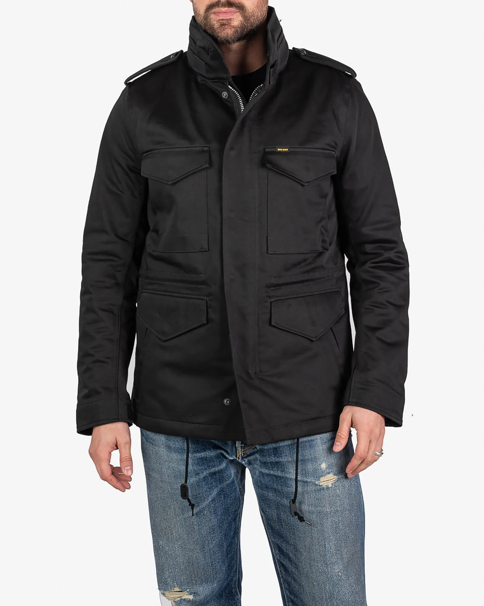 Sateen M65 Field Jacket - Black